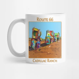 Cadillac Ranch, Route 66 Mug